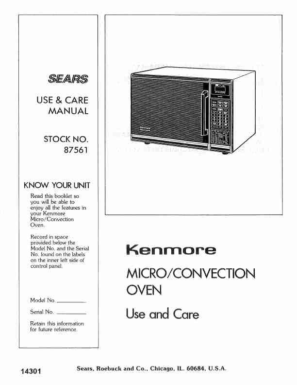 Kenmore Convection Oven 87561-page_pdf